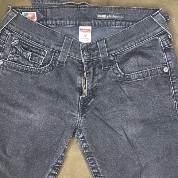 Faded black Men True religion jeans